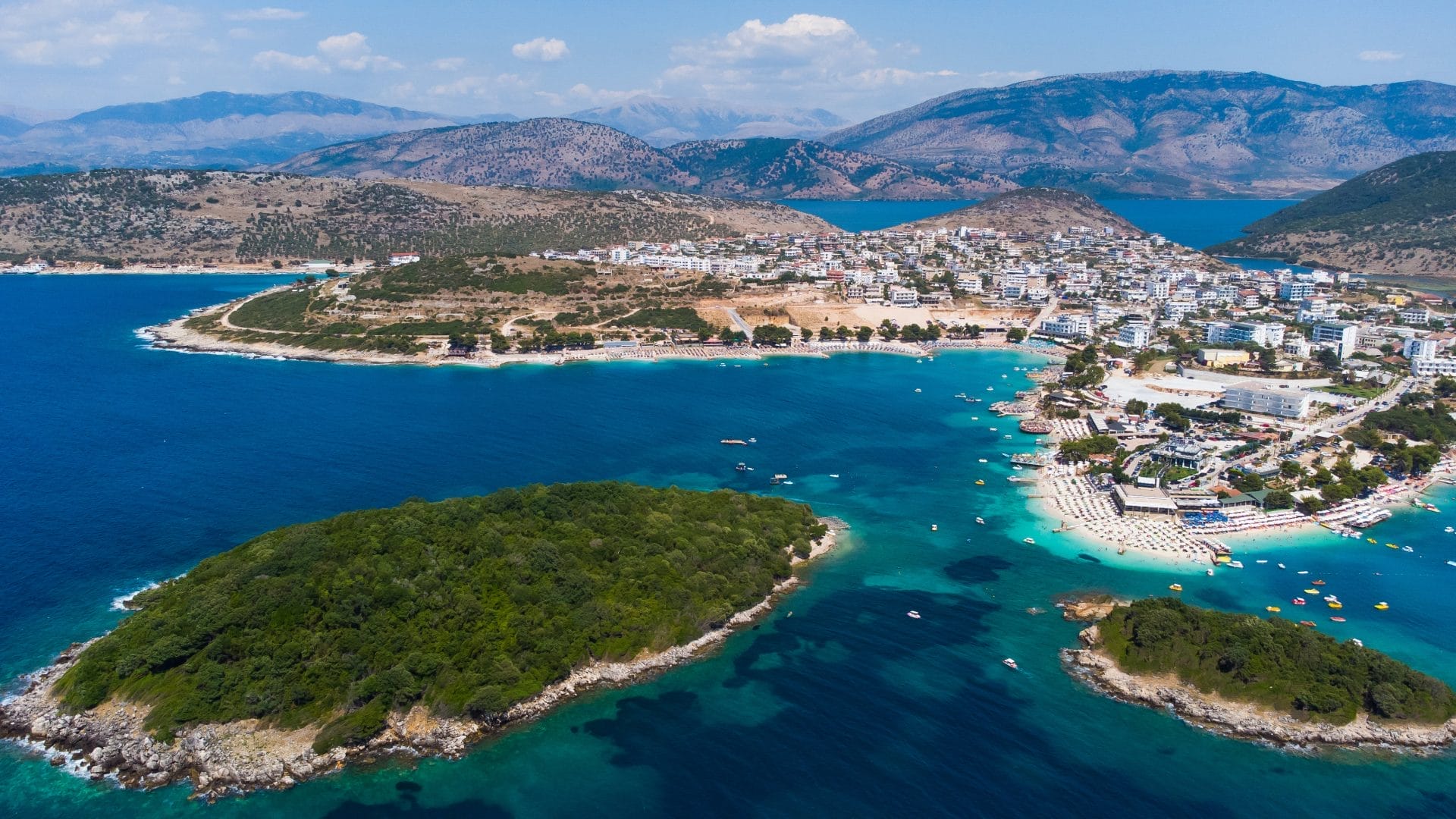 Ksamil Islands turquoise water