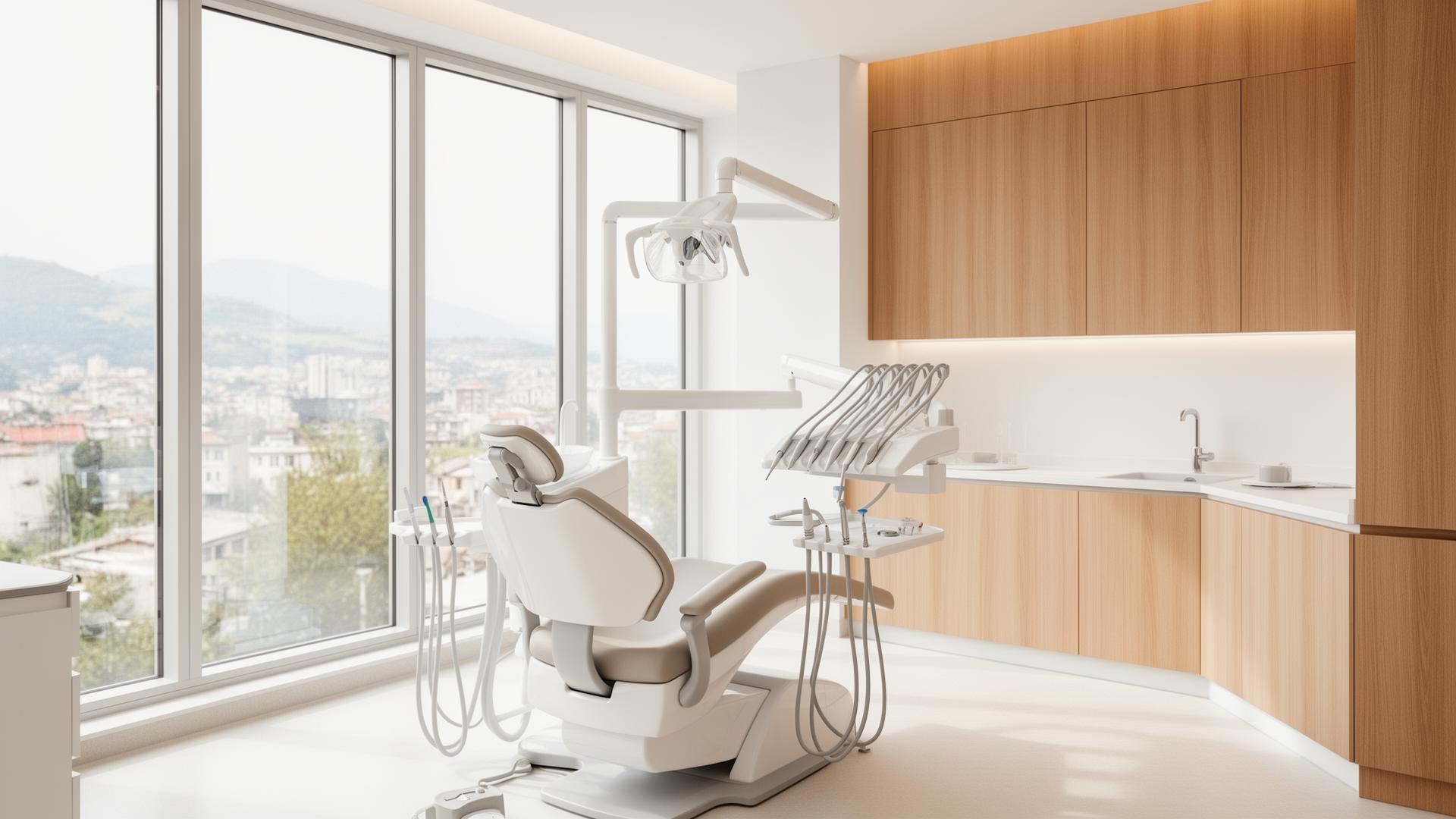 Modern dental clinic interior in Tirana